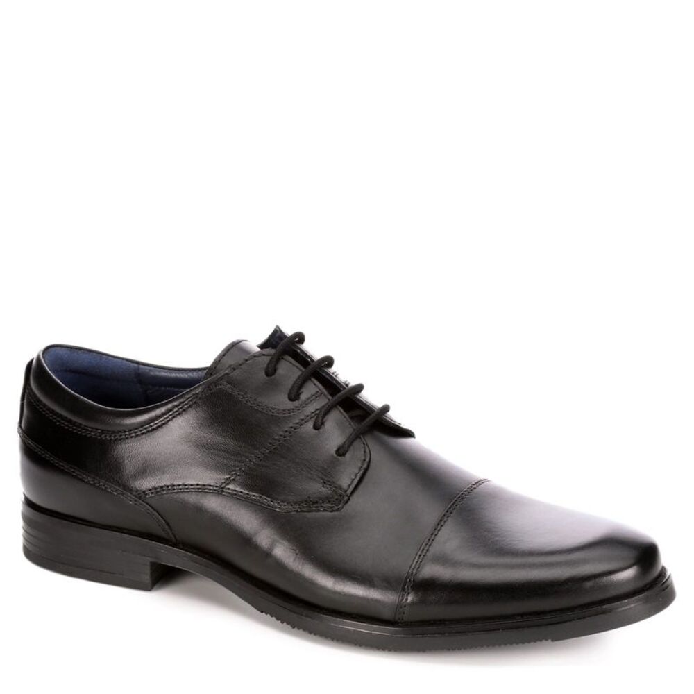 AM Shoes Mens Cap Toe Oxford Lace Up Shoes